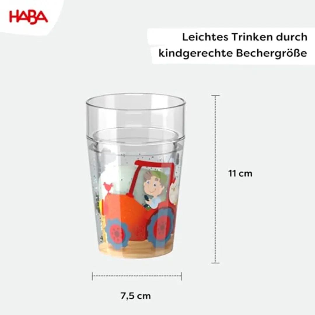 Haba Glitterbeker Boerderij - 250ml