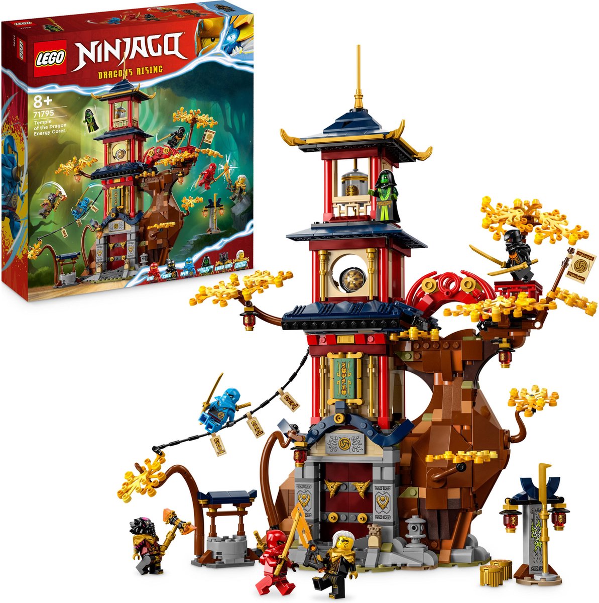 LEGO NINJAGO Tempel van de drakenenergiekernen Dragon Rise Set - 71795