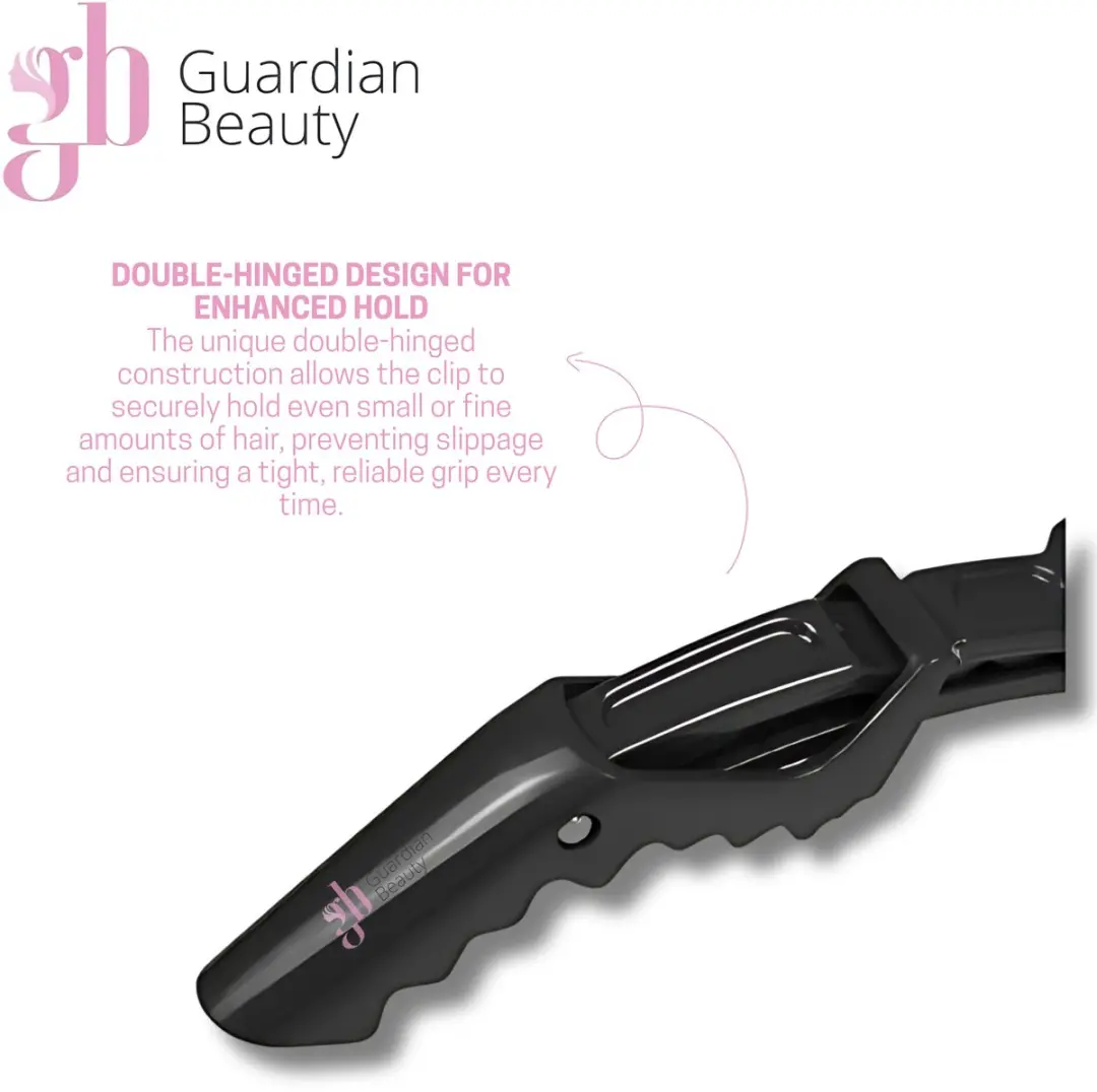 Guardian Beauty Haarklemmen Alligator - 20 Stuks - Zwart/Wit