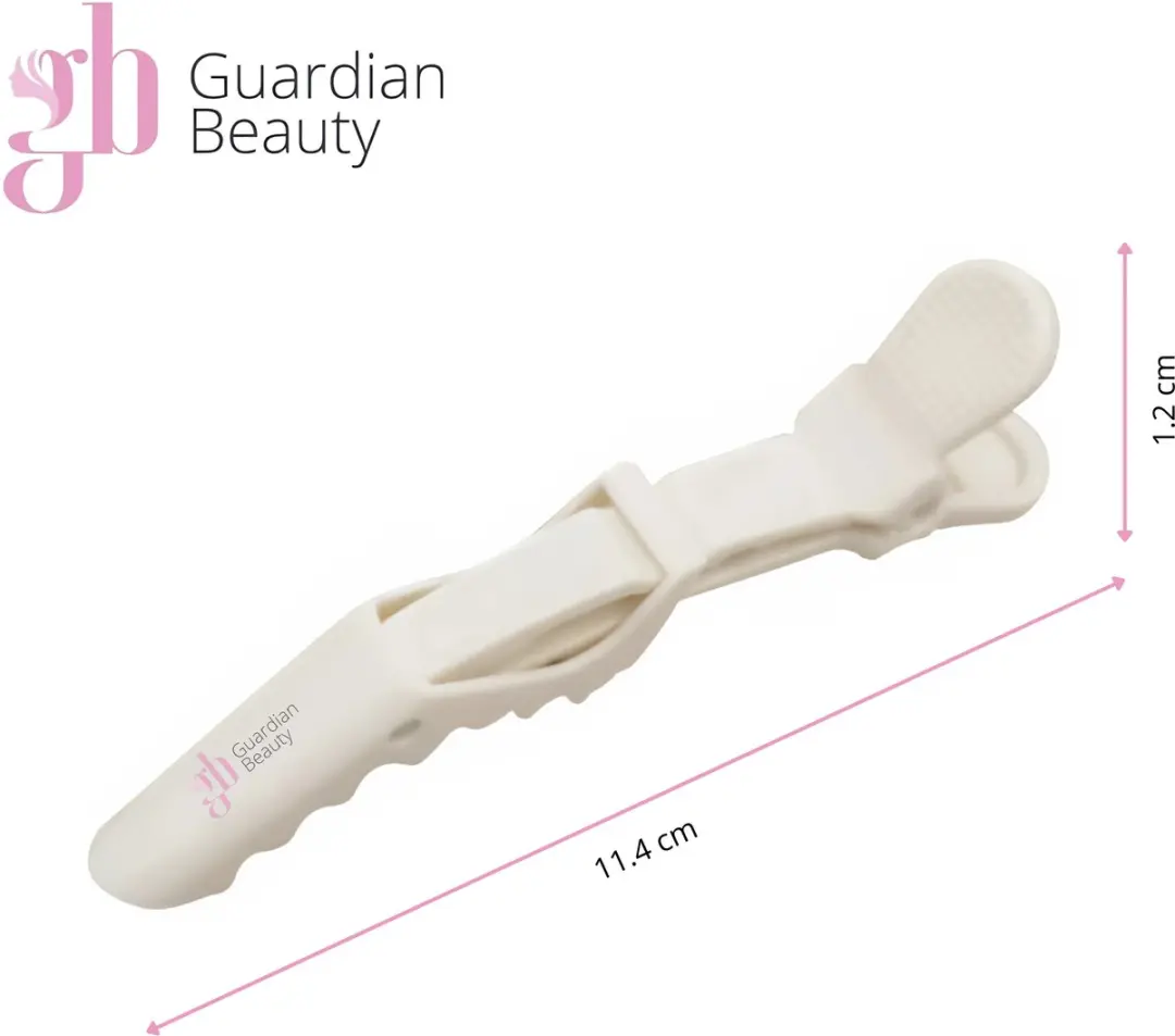 Guardian Beauty Haarklemmen Alligator - 20 Stuks - Zwart/Wit