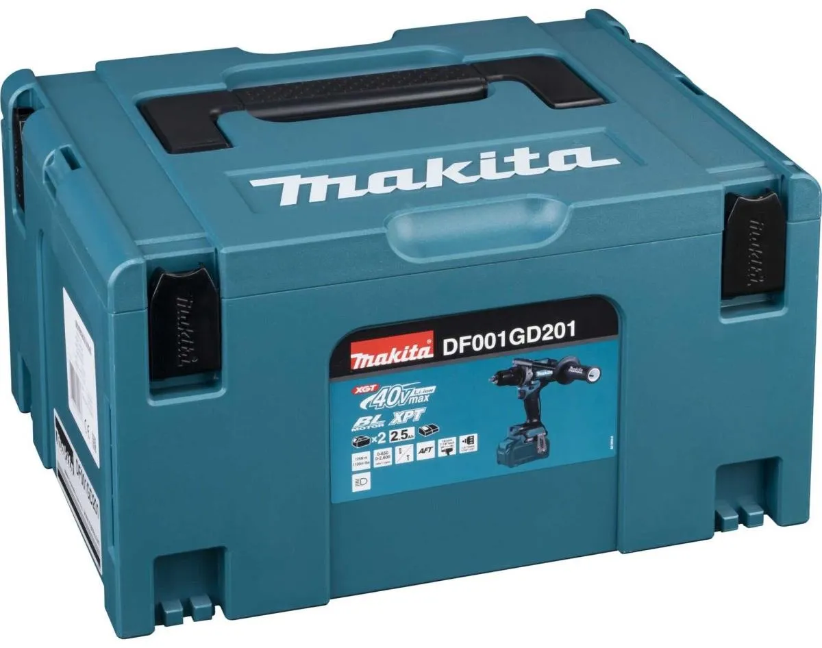 Makita DF001GD201 Boor-/schroefmachine 40V Max - 2 Accu's