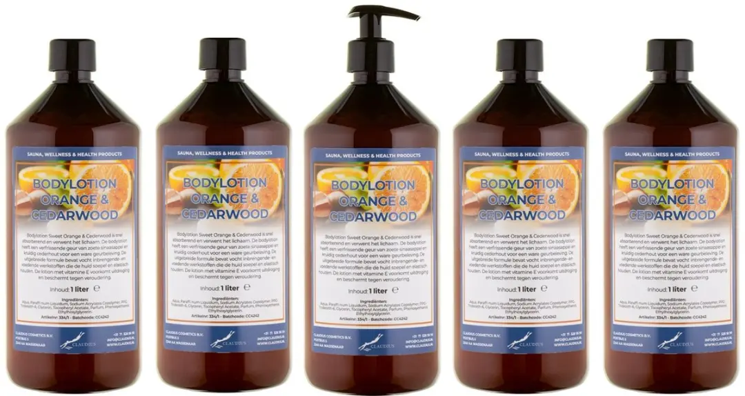 Splashbox Cosmetics Bodylotion Sweet Orange & Cedarwood 1L