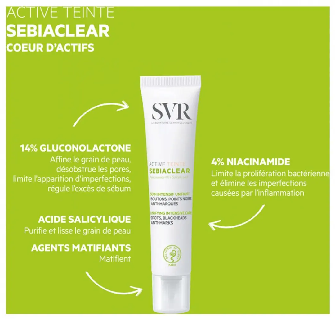 SVR Sebiaclear Active Teint Anti-Imperfecties 40ml - afbeelding 6 van 6