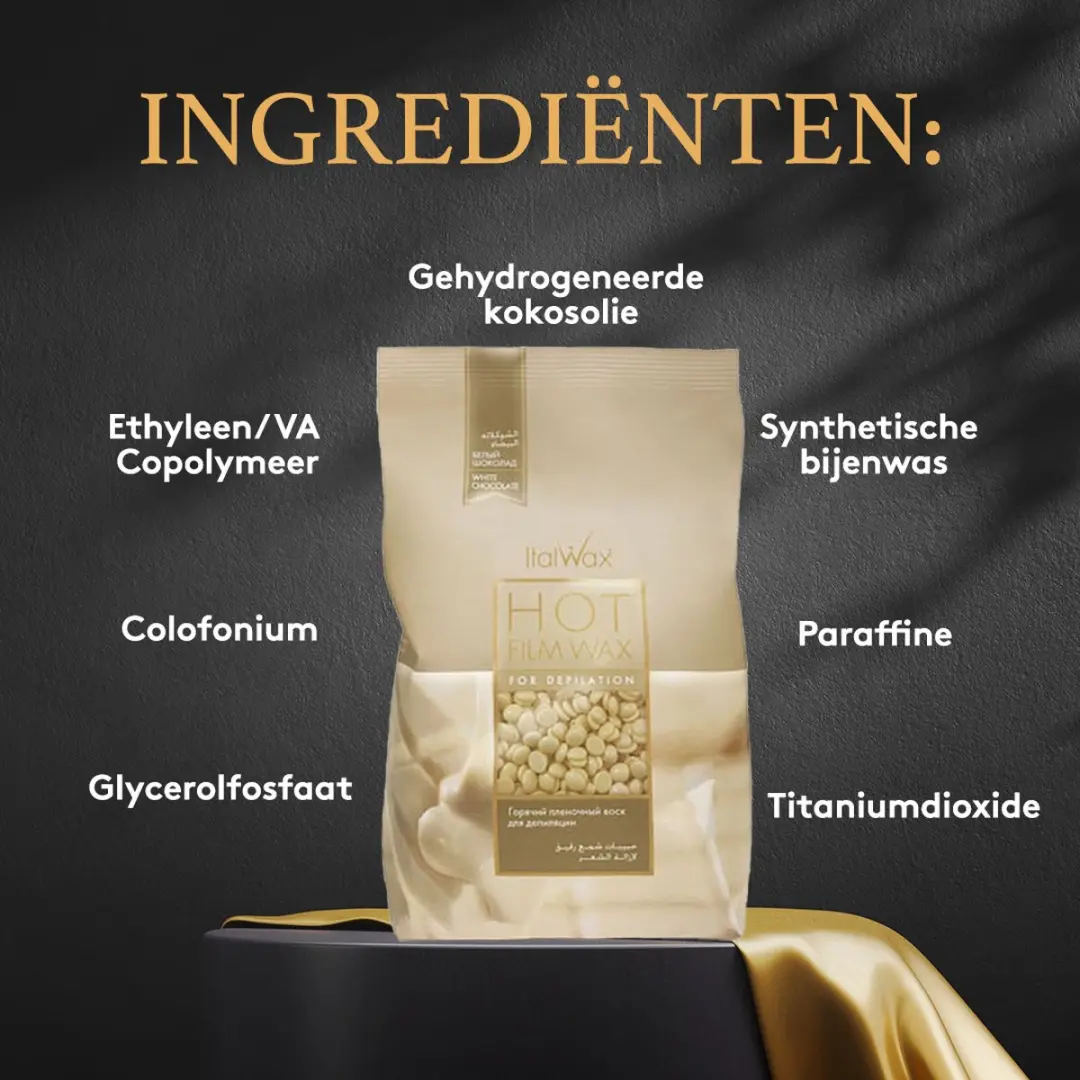 Italwax Film Wax White Chocolate 2kg - Hars voor glad waxen