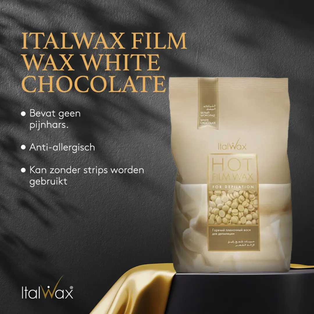 Italwax Film Wax White Chocolate 2kg - Hars voor glad waxen