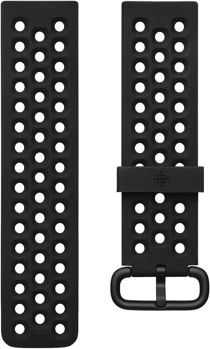 Fitbit Versa S Siliconen Band - Zwart