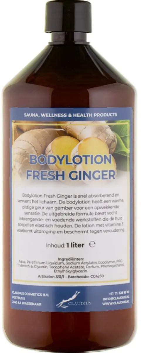 Splashbox Cosmetics Bodylotion Fresh Ginger 1L