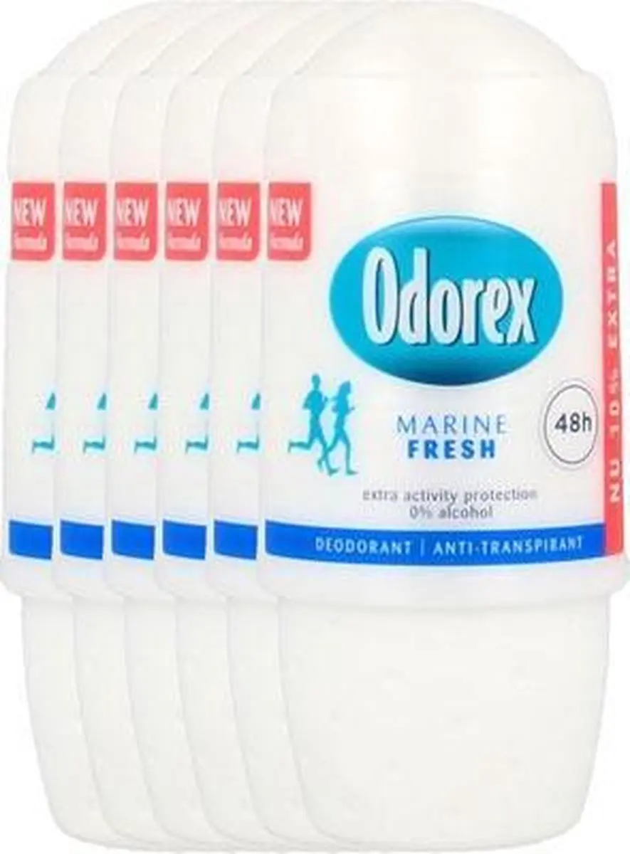 Odorex Deodorant Roller Marine Fresh - 6x50ml