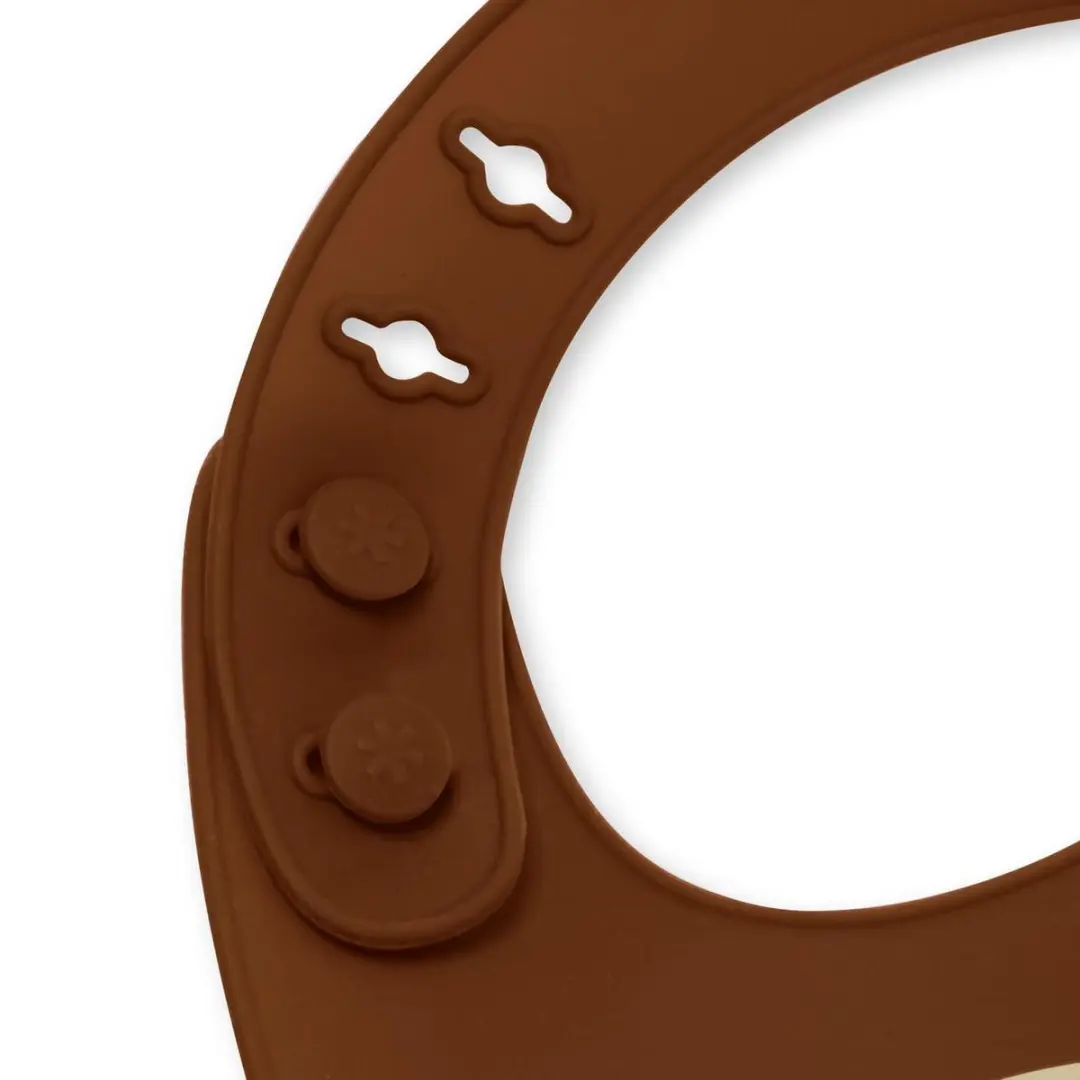 Skip Hop Zoo Fold & Go Siliconen Slabbetje Monkey - Veelkleurig