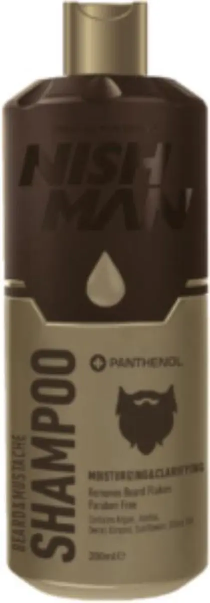 Nishman Baard- & Snorshampoo 200ml - Parabenenvrij