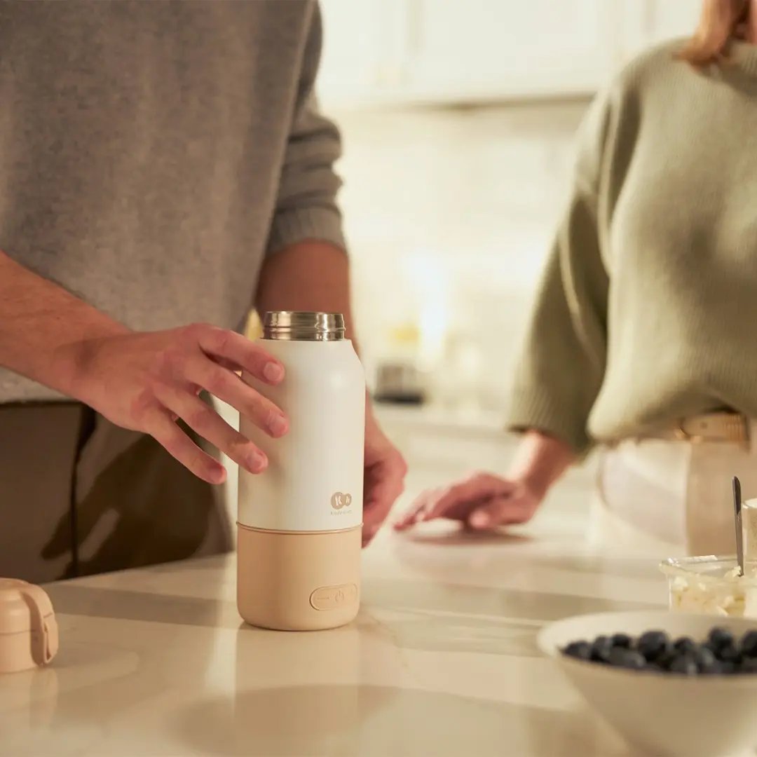 KinderKraft GAJA Melkverwarmer Thermos 350ml - USB-C - Groen