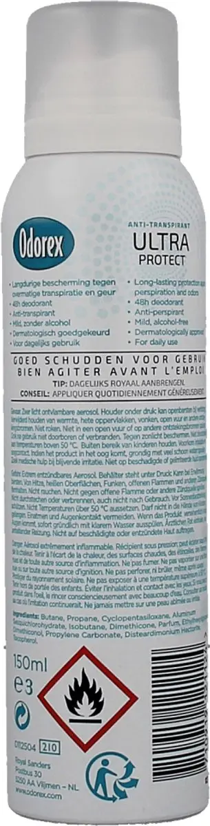 Odorex Deospray Ultra Protect 150ml - afbeelding 6 van 6