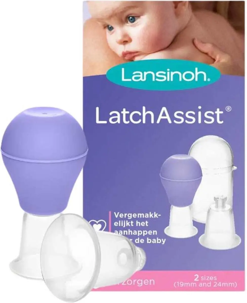 Lansinoh Latch Assist Ingetrokken Tepels - Paars