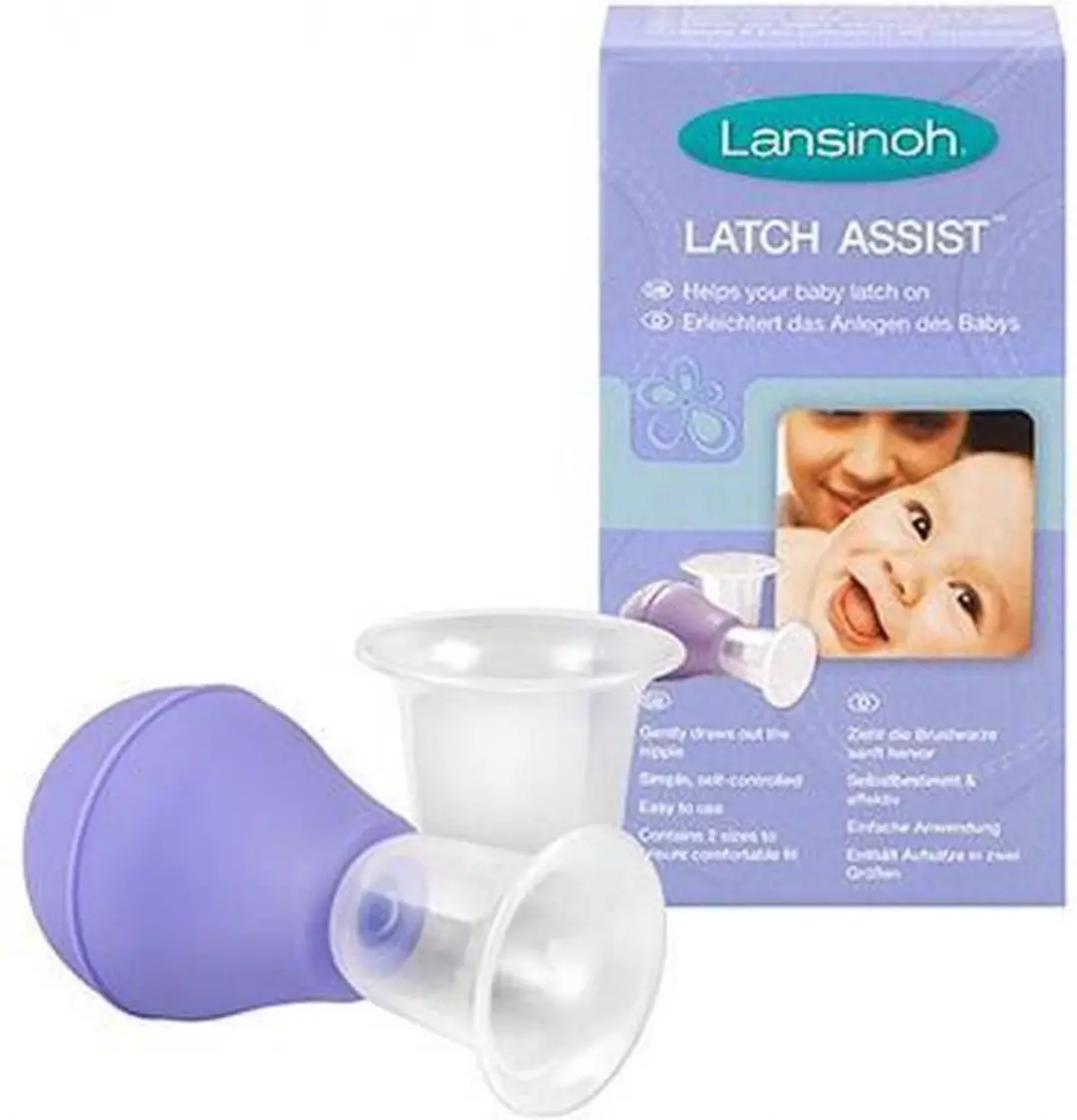 Lansinoh Latch Assist Ingetrokken Tepels - Paars