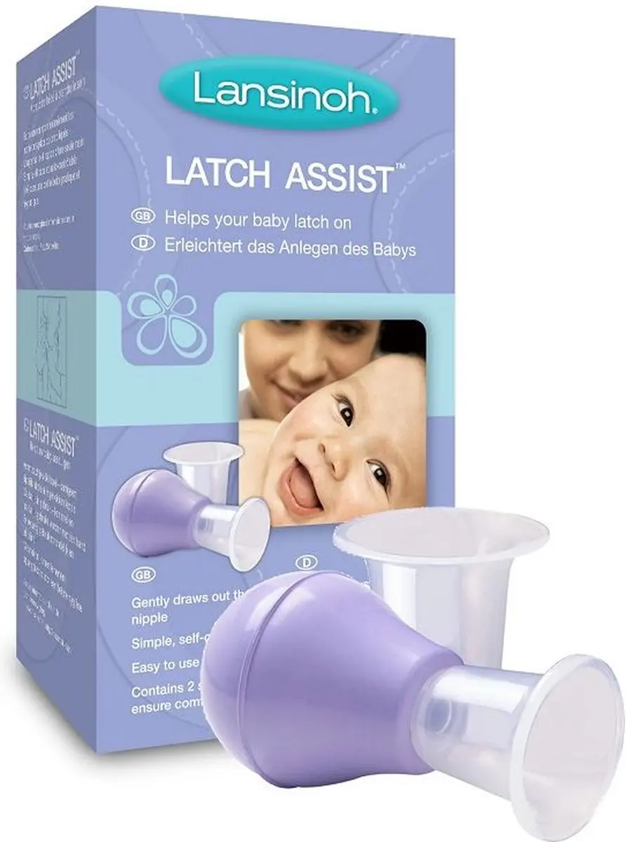 Lansinoh Latch Assist Ingetrokken Tepels - Paars