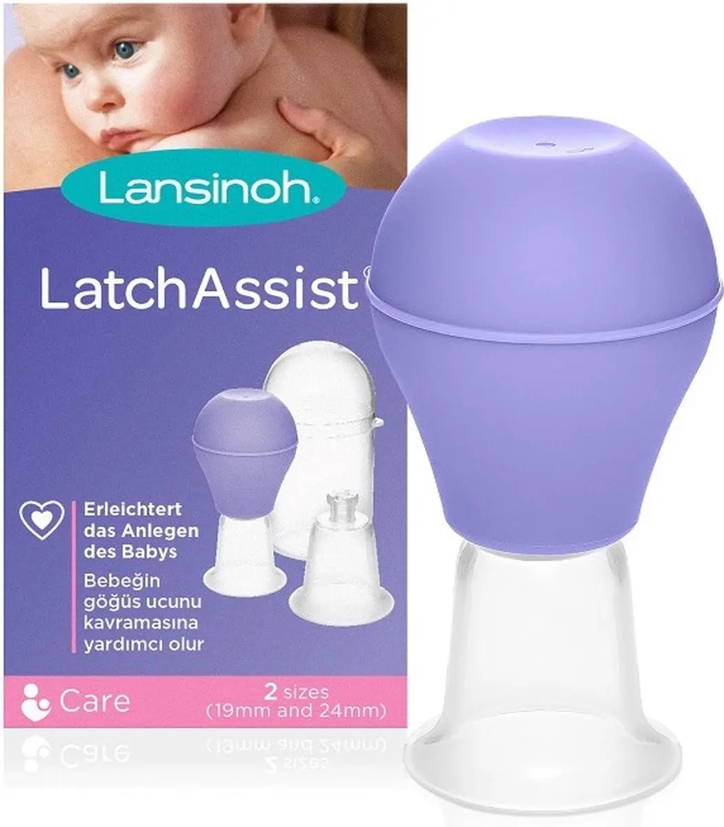 Lansinoh Latch Assist Ingetrokken Tepels - Paars