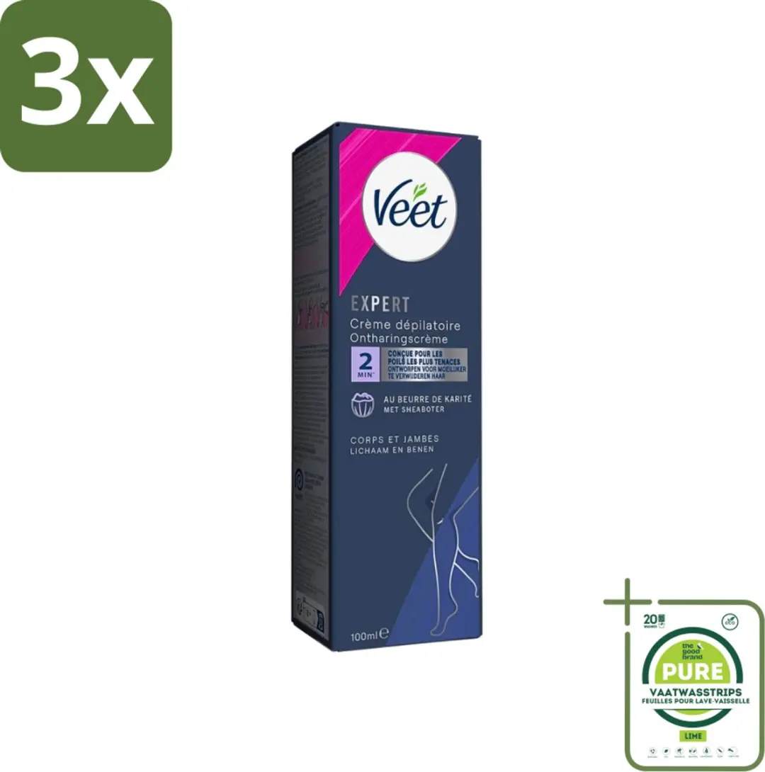 Veet Expert Ontharingscrème Lichaam & Benen 300ml - 3 Stuks