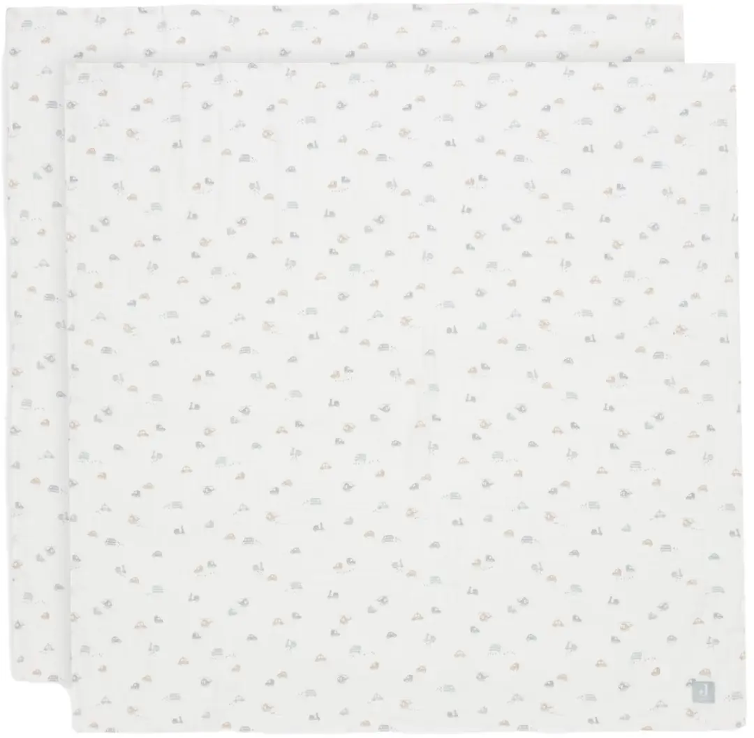 Jollein Hydrofiele Doek Large 115x115cm - 2 Stuks - On The Go