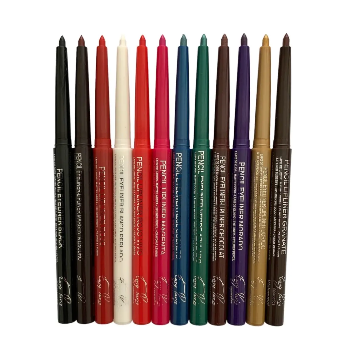 Easy Paris Cosmetica Set 12 Stuks Oog- & Lippotlood - Waterproof - Multicolor