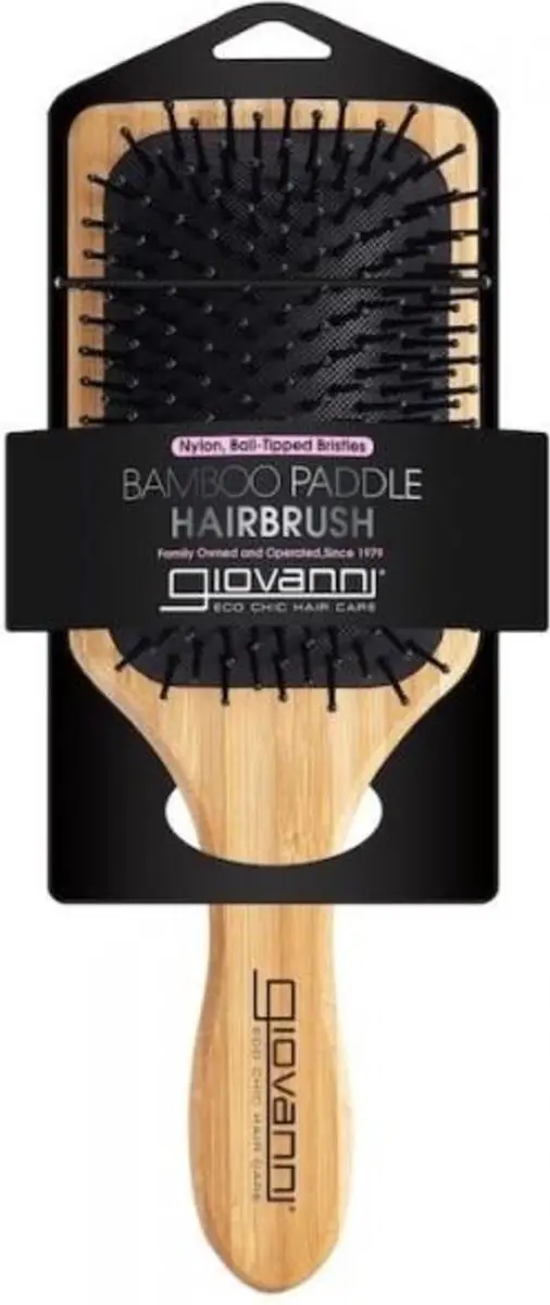Giovanni Cosmetics Bamboo Paddle Haarbors - Beige/Zwart