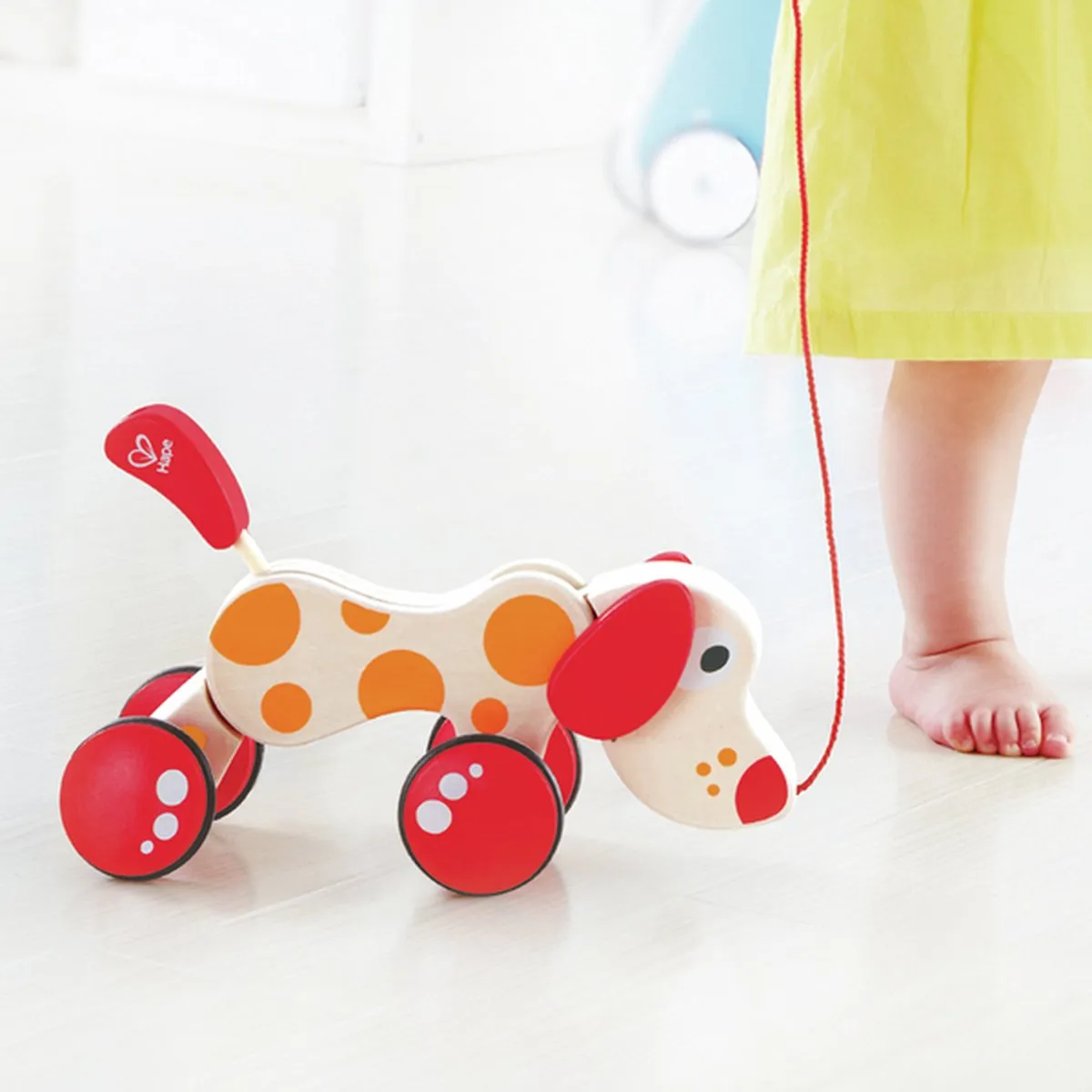 Hape Puppy Pepe Trekdier - 1 Stuk - Veelkleurig