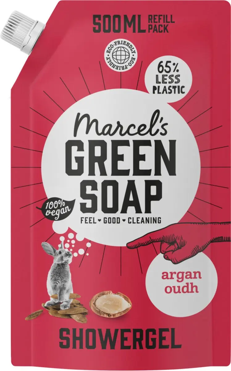 Marcel's Green Soap Shower Gel Navulling Argan & Oudh 500ml