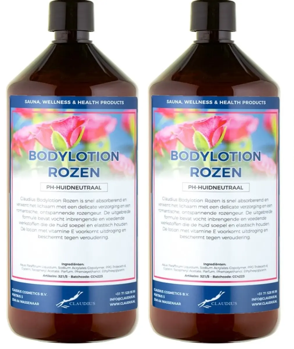 Splashbox Cosmetics Bodylotion Rozen 2 Liter - 2 Stuks