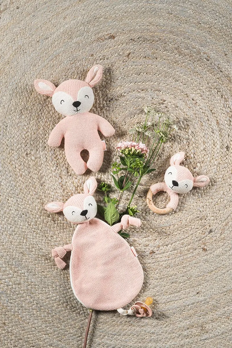 Jollein Deer Speenknuffel Pale Pink