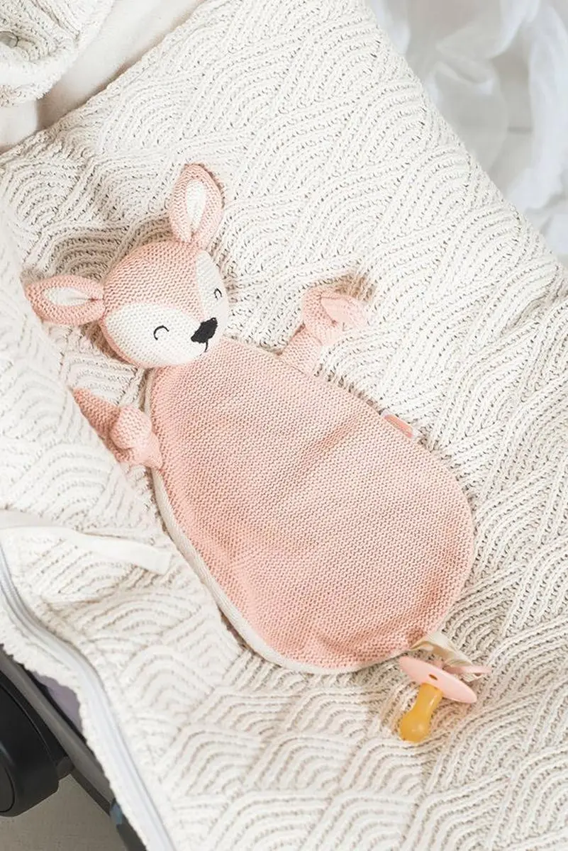 Jollein Deer Speenknuffel Pale Pink - afbeelding 6 van 6