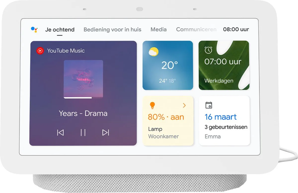 Google Nest Hub 2e generatie GA01331-FR