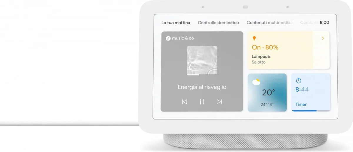 Google Nest Hub 2e generatie GA01331-FR - Chalk