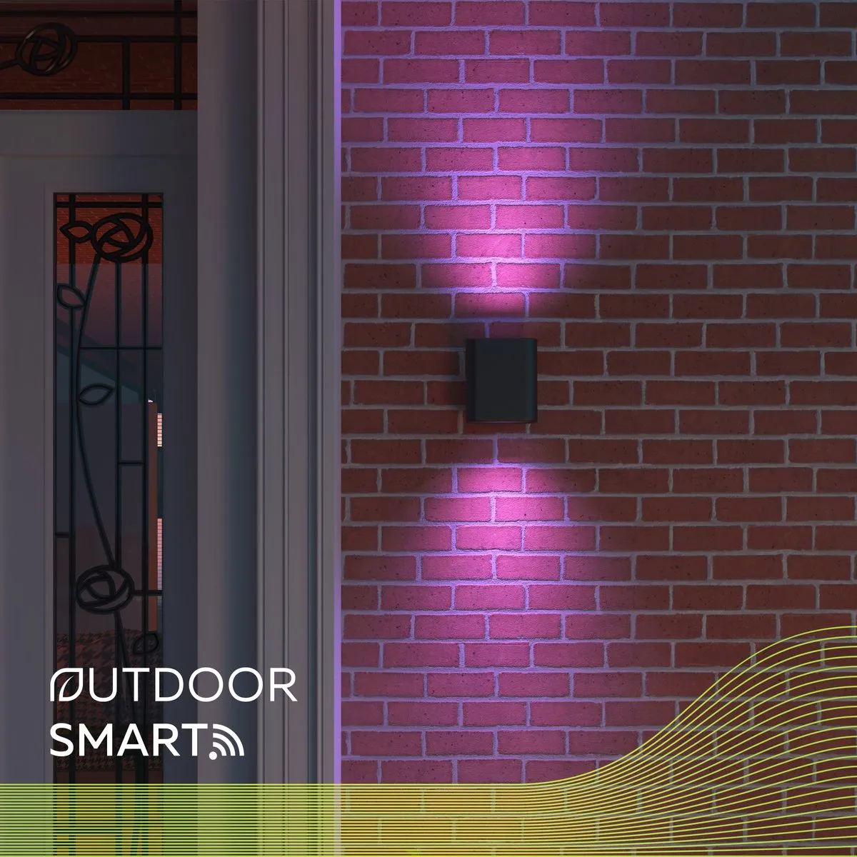 Calex Smart Outdoor LED Wandlamp RGBW 6W - Zwart