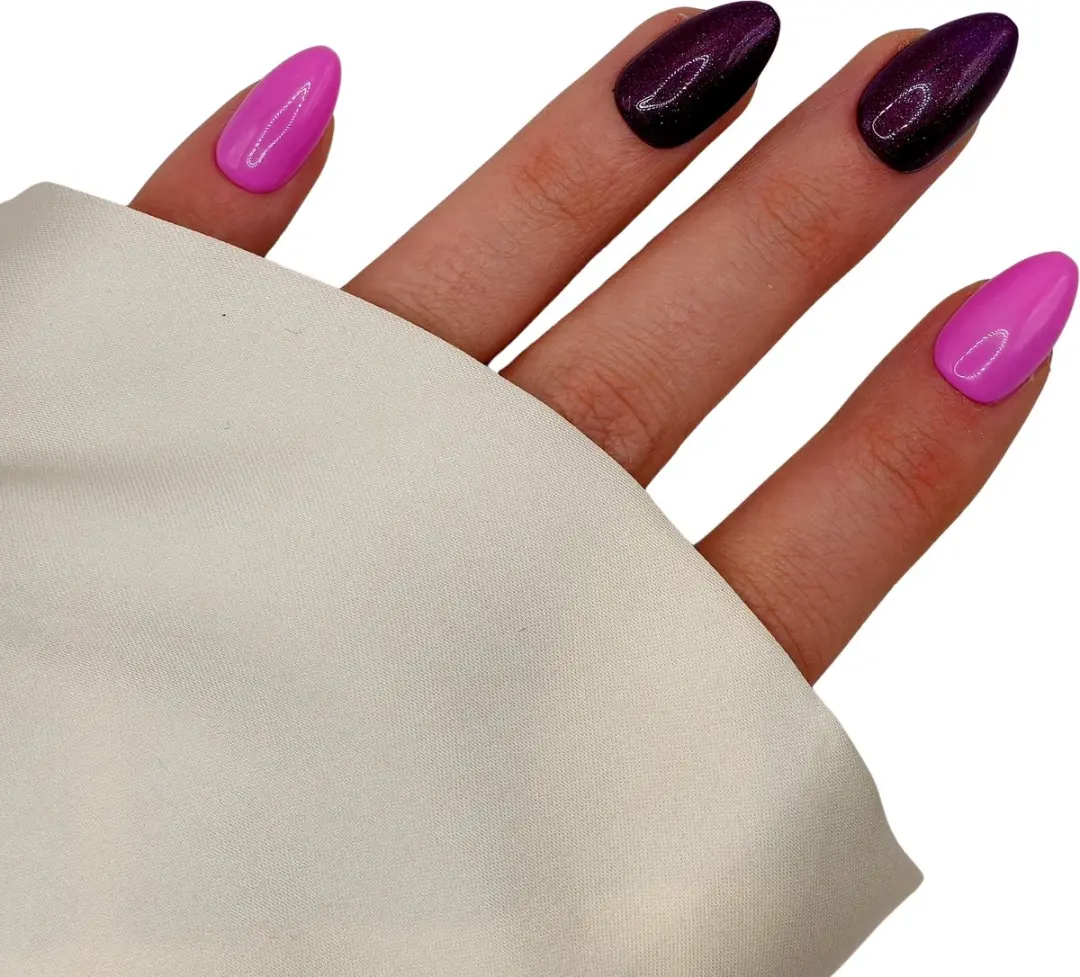 SD Press on Nails B-249 Plaknagels Roze Paars - 20 Stuks