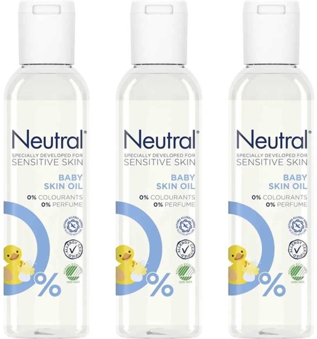 Neutral Baby Parfumvrije Huidolie 3x150ml