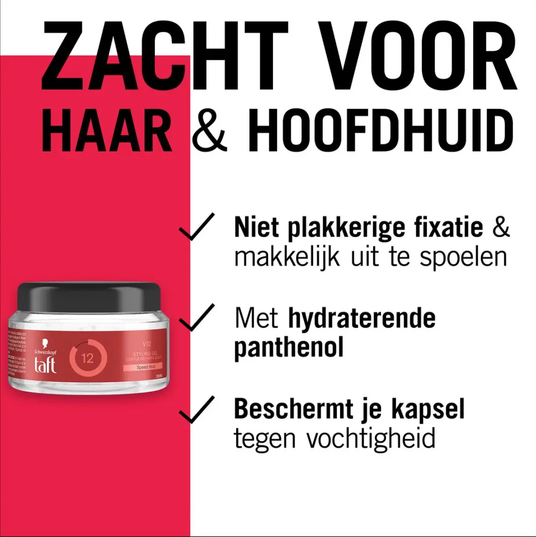 Taft V12 Power Gel Haargel - 6x150ml