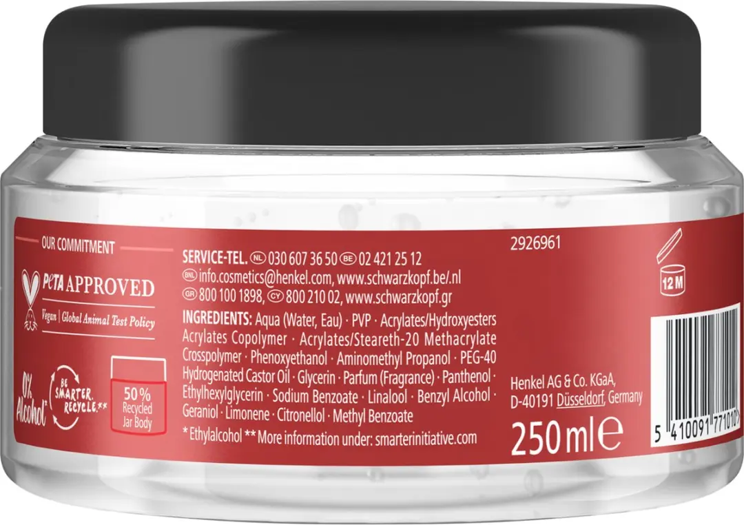 Taft V12 Power Gel Haargel - 6x150ml