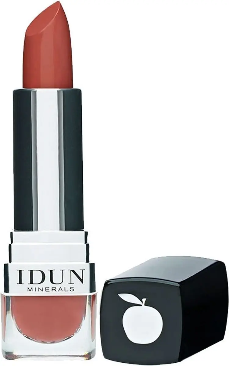 Idun Minerals Lippenstift Junfrubär Mat - Roos/Bruin