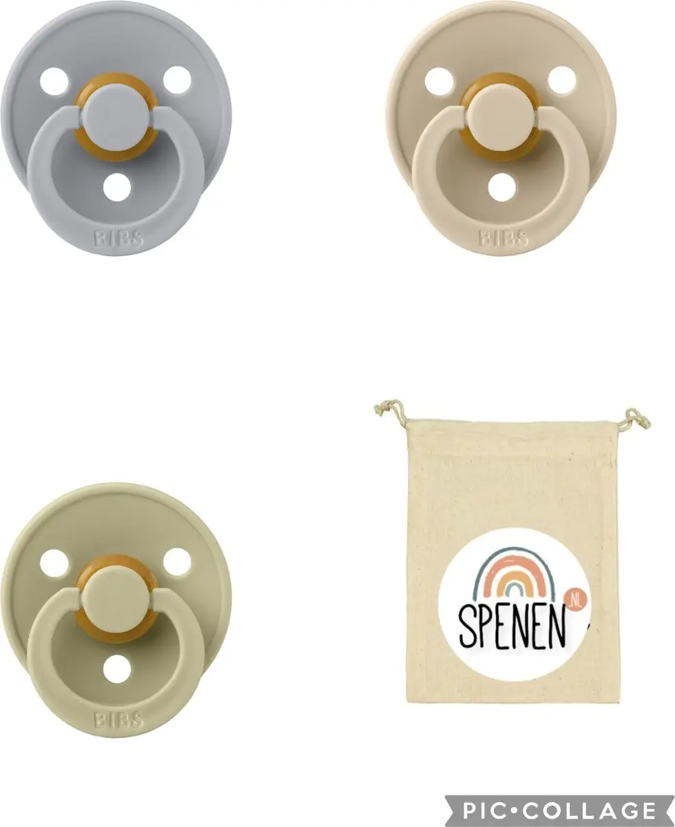 BIBS Fopspeen 0-6 Maanden Set 3 Stuks