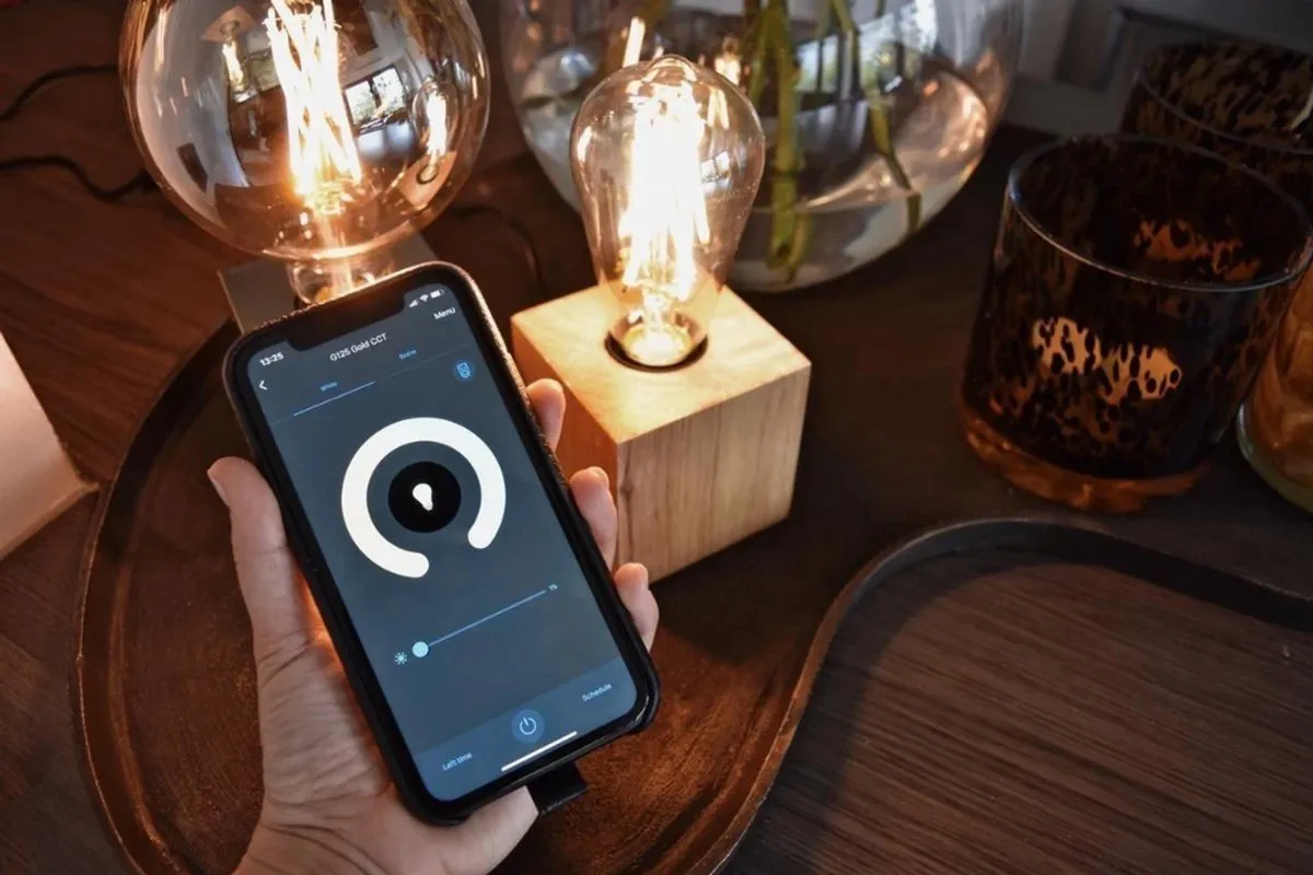 Calex Slimme LED Globe 7W - Set van 2 - Goud - E27 - 1800K