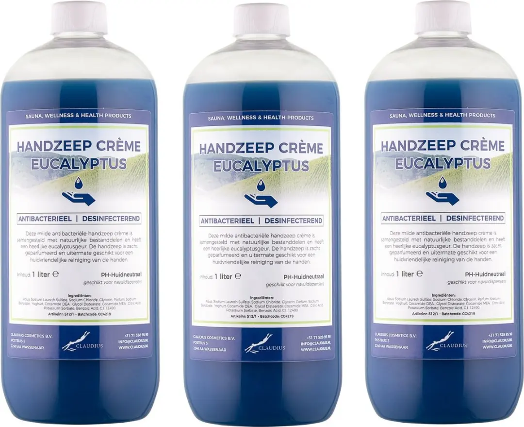 Splashbox Cosmetics Handzeep Crème Eucalyptus 1L
