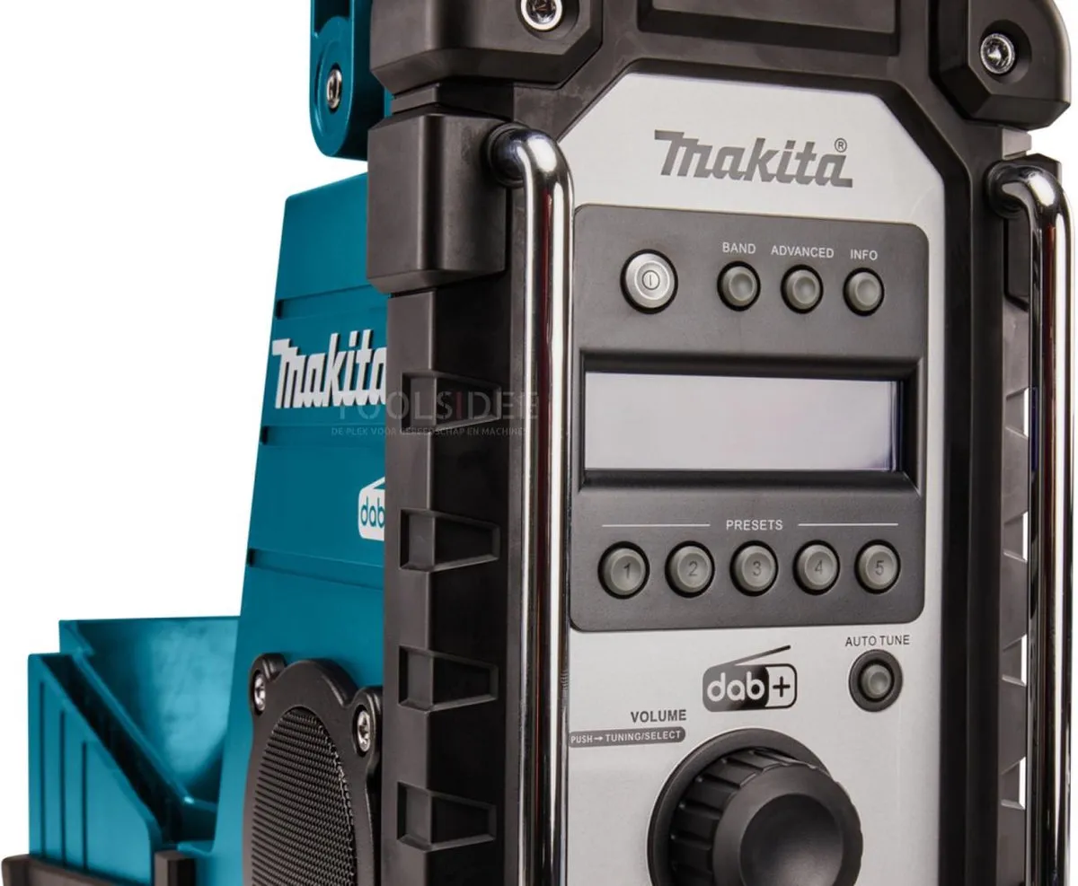 Makita DMR110N Bouwradio - AM/FM/DAB+ - Blauw - afbeelding 6 van 6