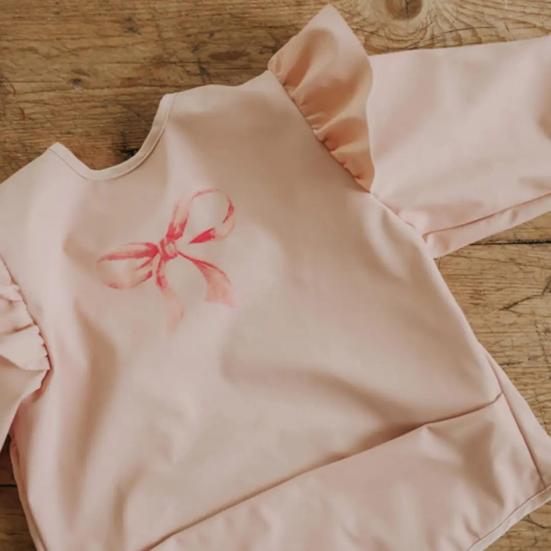 Elodie Slabbetje Rosy Bow - Roze