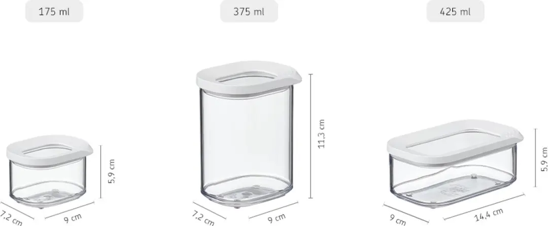 Mepal Modula B-106914030600-1 Bewaardoos - 4x 425ml - Wit - afbeelding 6 van 6