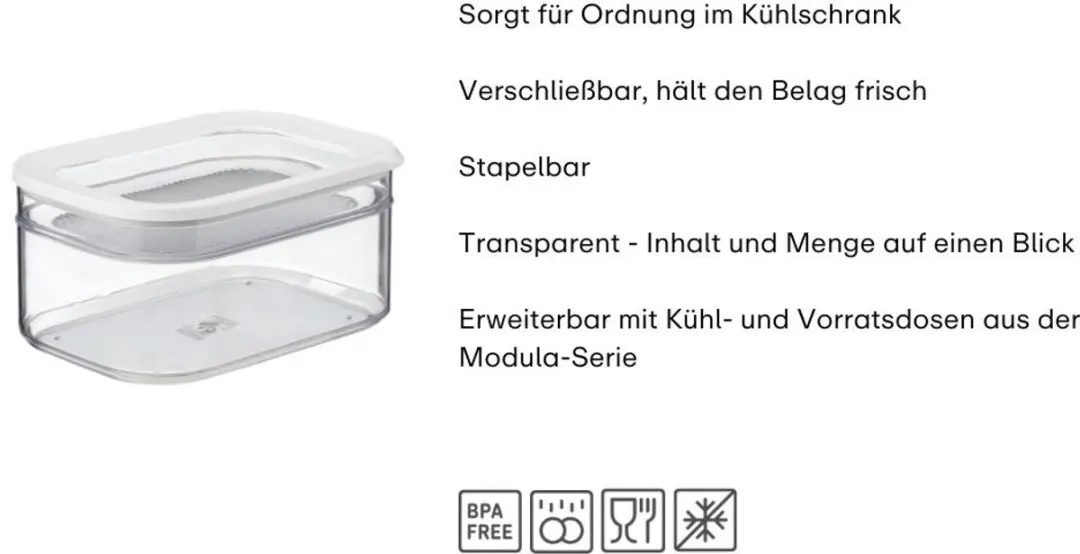 Mepal Modula Koelkastdoos 2-delig 2,55L - Zwart - afbeelding 6 van 6