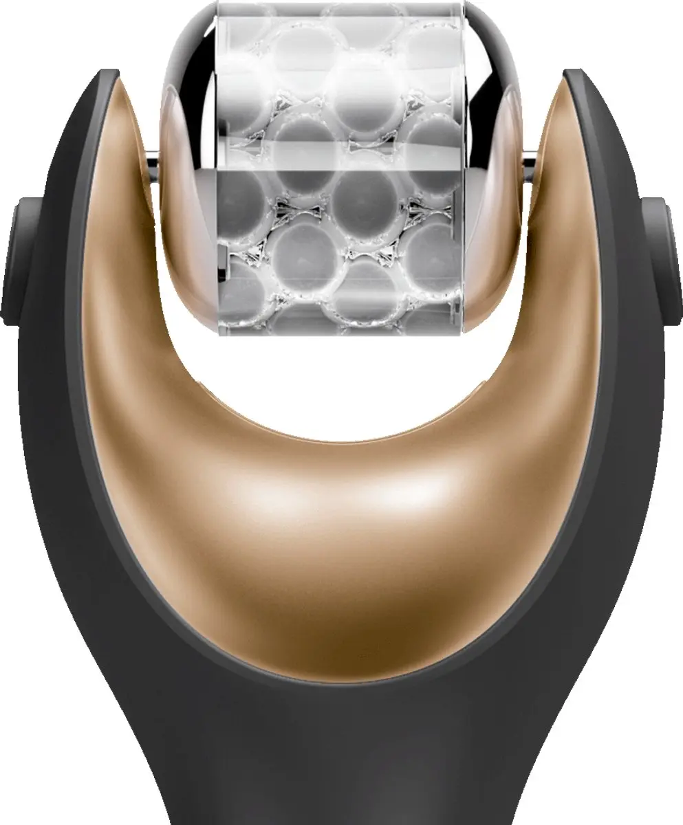 GESKE SmartAppGuided MicroNeedle Face Roller 9-in-1 - Zwart/Goud