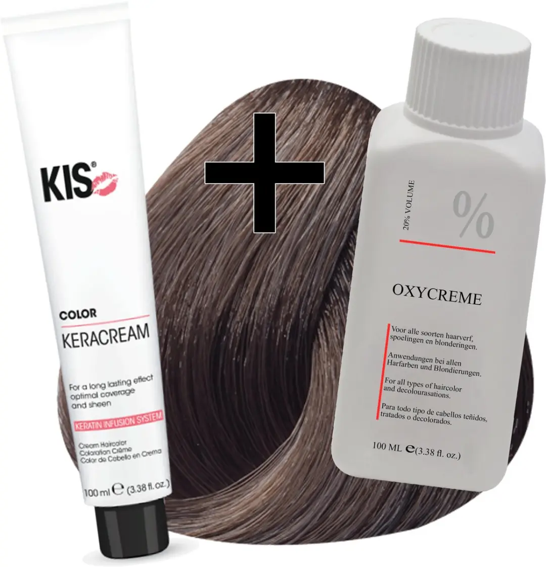 KIS Haarverfset 7A Middel Asblond 100ml