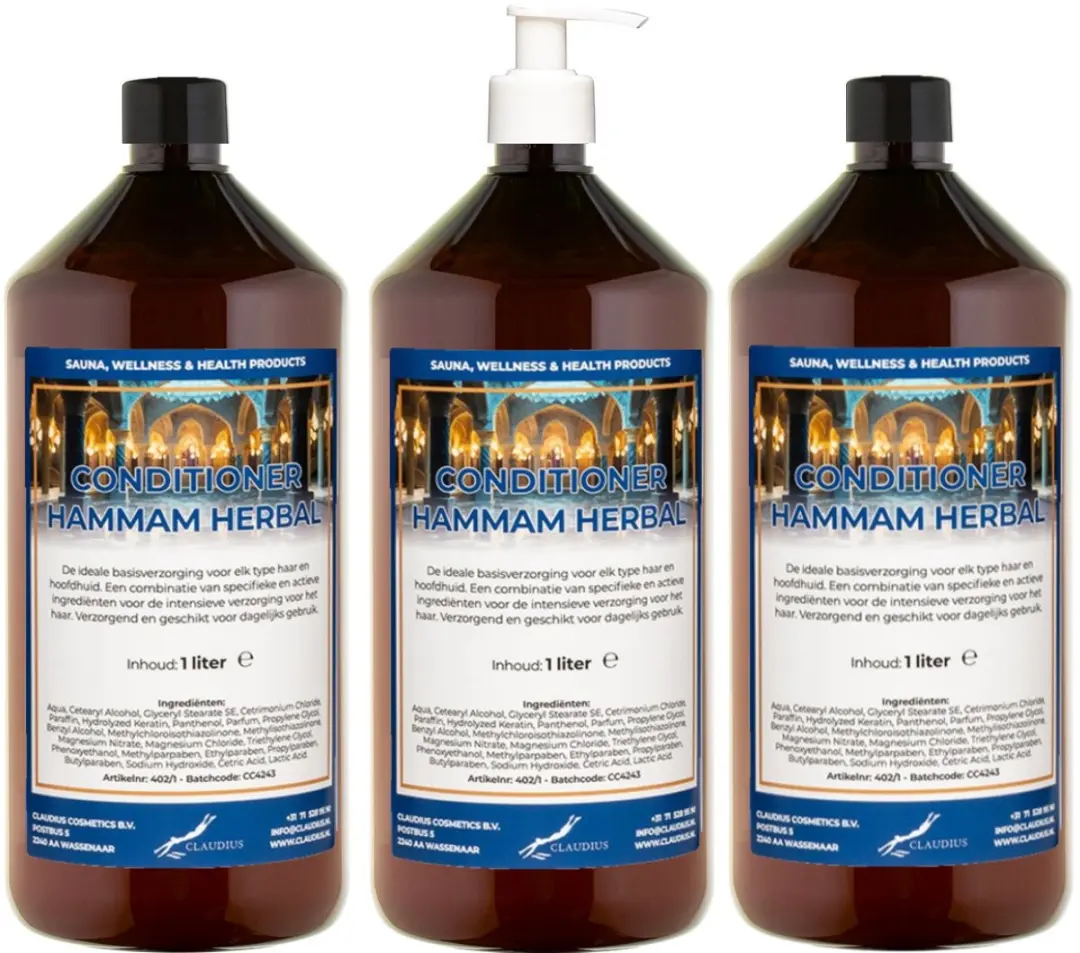 Splashbox Cosmetics Hammam Herbal Conditioner 1L - 10 Stuks