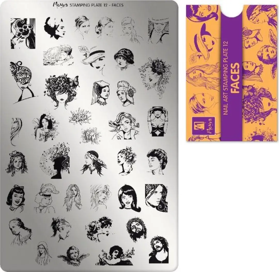 Moyra Stamping Plate 12 Faces