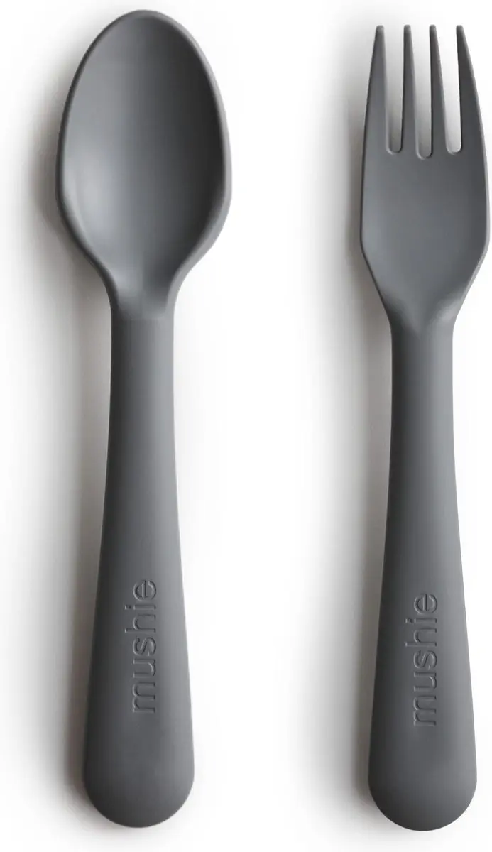 Mushie Kinderbestek Set Lepel en Vork