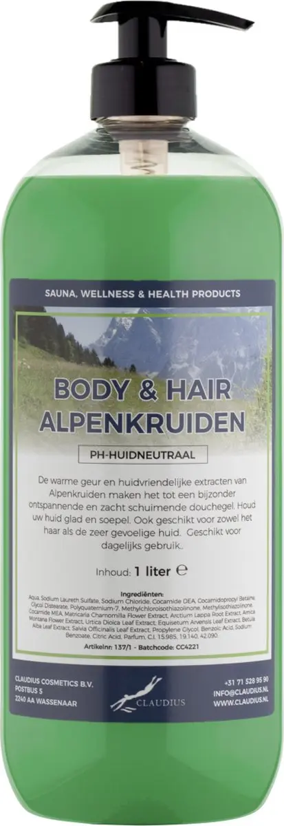Splashbox Cosmetics Alpenkruiden Body & Hair 1L